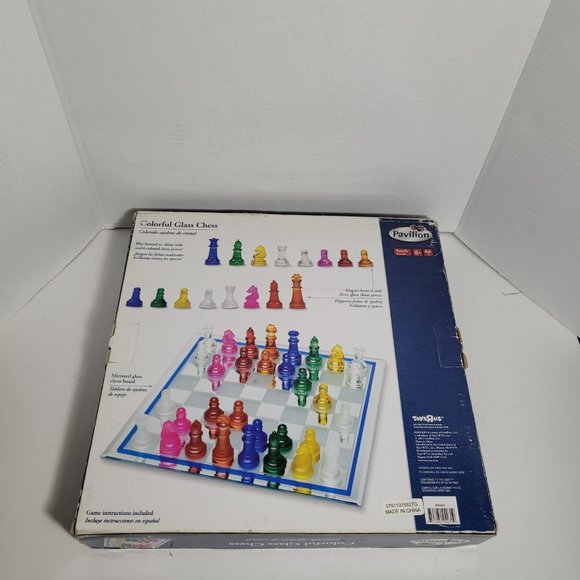 Pavilion Games Toys R Us Pavilion Colorful Glass Chess Set Complete Rare Set Poshmark